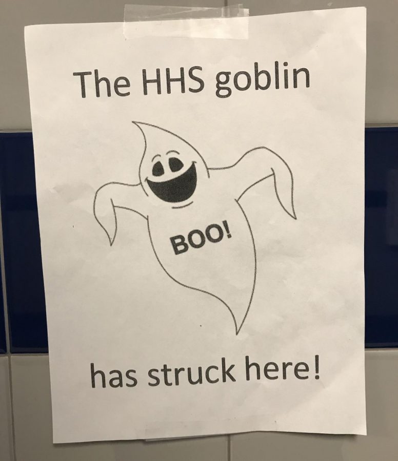 HHS Goblin flyer that teachers use to give each other gifts. 