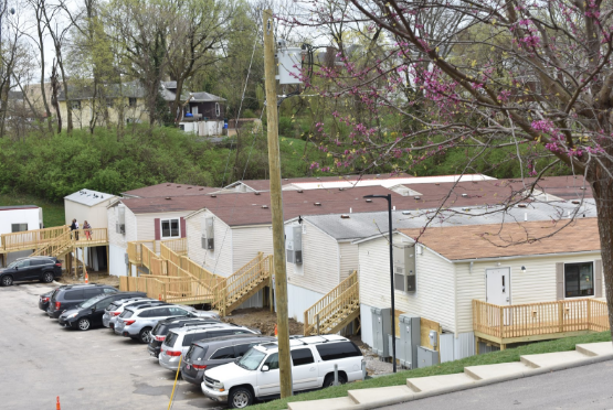 Multiple trailers were moved into the new “Johnson Valley” before spring break.