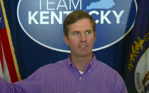 Kentucky Governor Andy Beshear updates the media with the latest news.