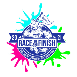 Official 2021 Johnson Color Run art — Will you be spotted at the finish line?