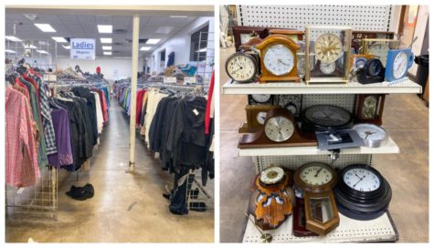 Saint Vincent de Pauls ladies section and beautiful vintage clocks. 