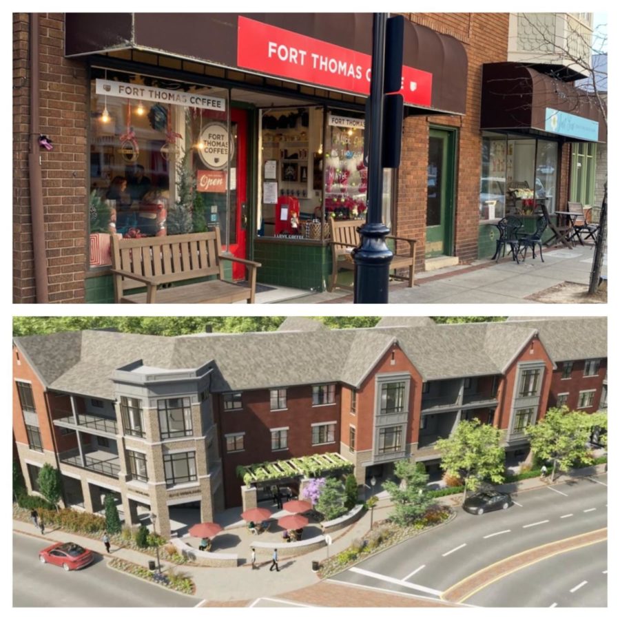 Here is the before and after of Fort Thomas Coffee. 