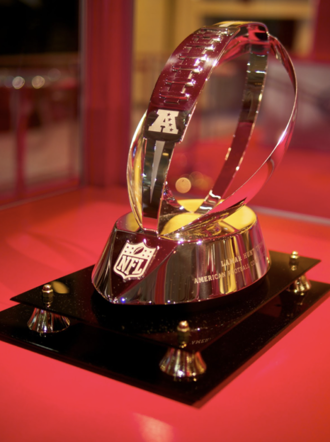 This piece of hardware will be going home with either the Bengals or Chiefs after Sunday nights game. 