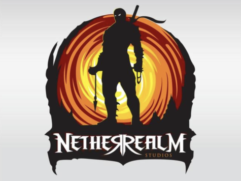 Logo for NRS Studios, creators of the Mortal Kombat and Injustice Franchise.
