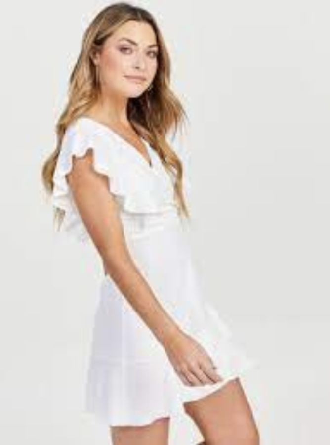 This light and airy white dress is perfect for any spring type dance. 