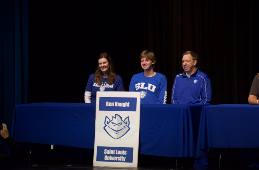 Benjamin Vaught will be going to Saint Louis University, where he will continue to swim.