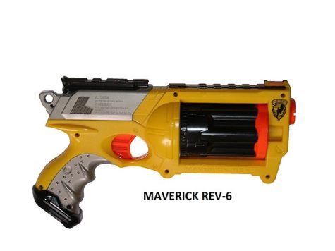 A Nerf Blaster Maverik Rev-6