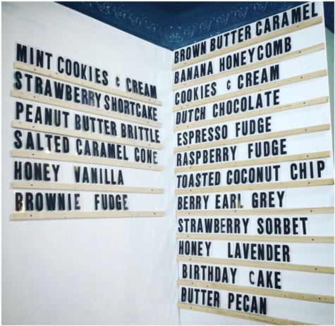 The inside menu for Hello Honey, in Fort Thomas Kentucky. This photo was found on the official Hello Honey instagram page.