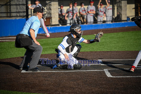 Sophomore Max McNay catches in the game vs. Holy Cross.