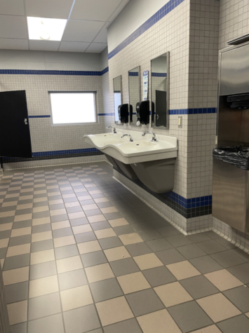 Recently cleaned restrooms thanks to the custodians of HHS.