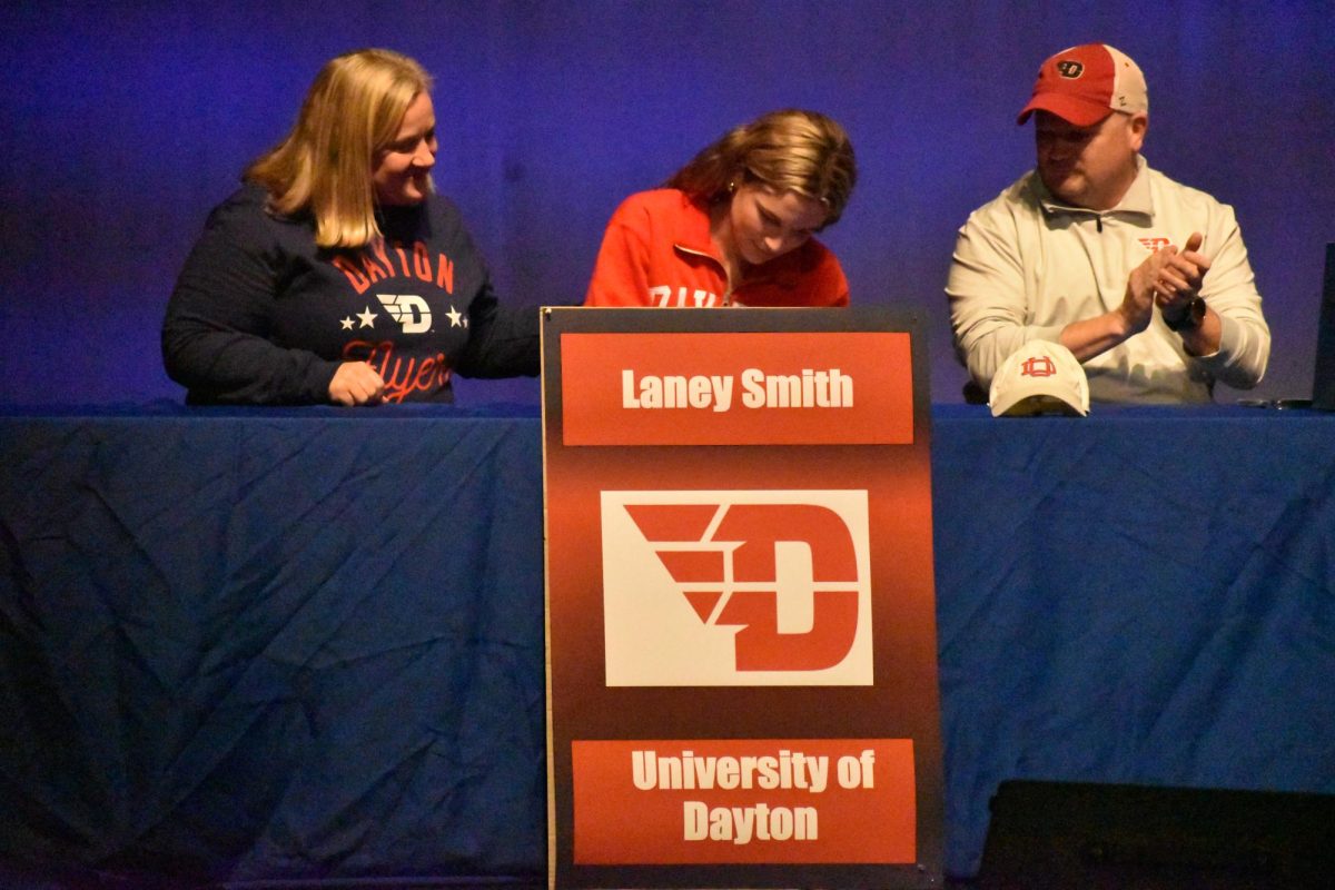 Senior Laney Smith signs to play soccer at the University of Dayton.