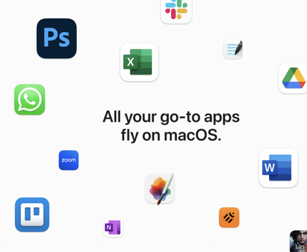 An image of MacBook Apps on Apple.com