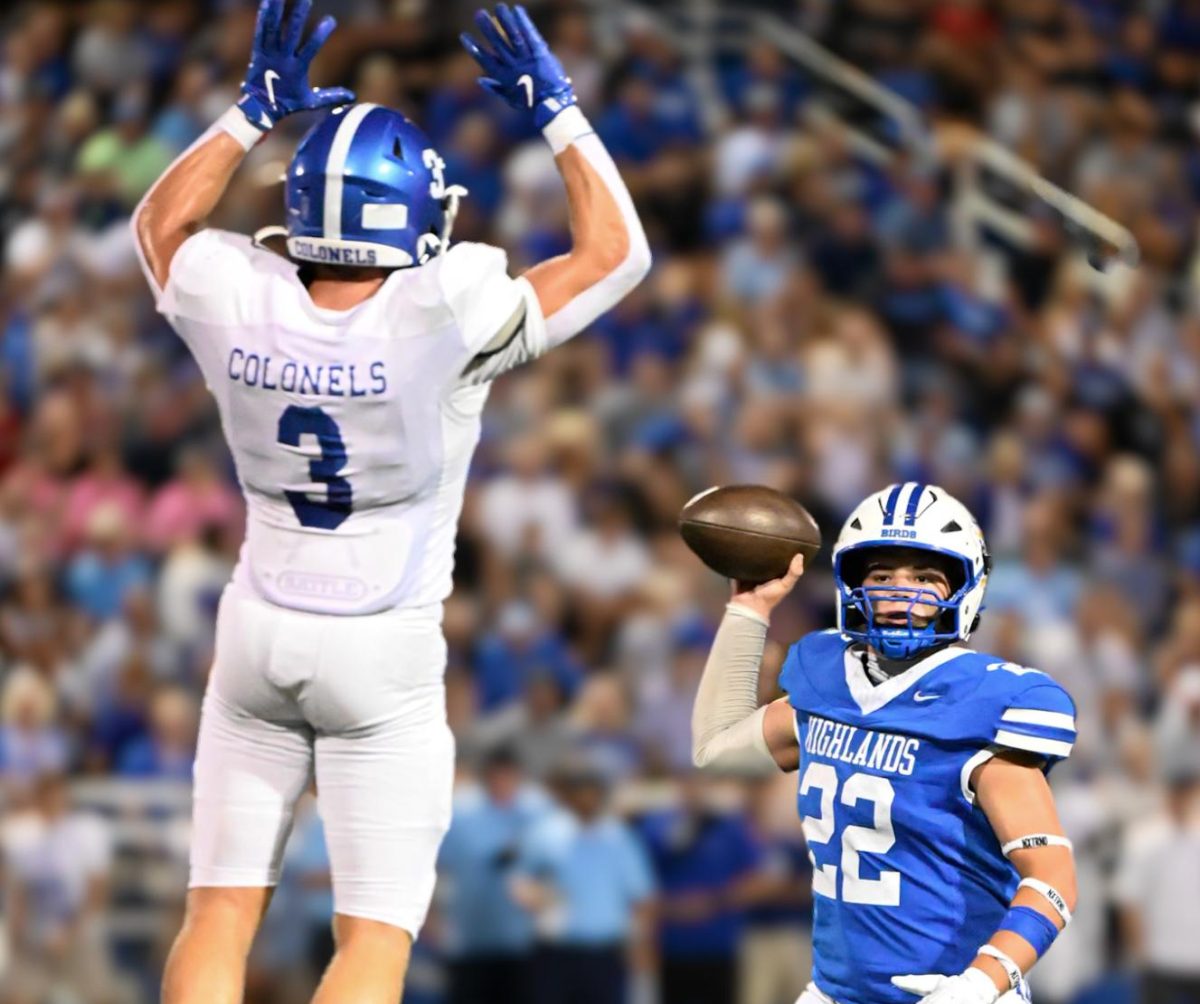 Tayden Lorenzen (11) prepares to throw a pass to his teammate.