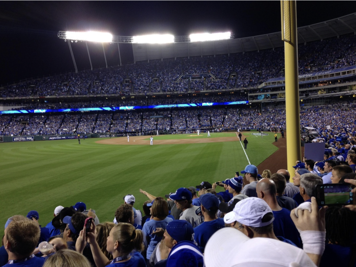 Image from left field of Rodgers Center during the world series (courtesy of Dave Bolander, used with permission).