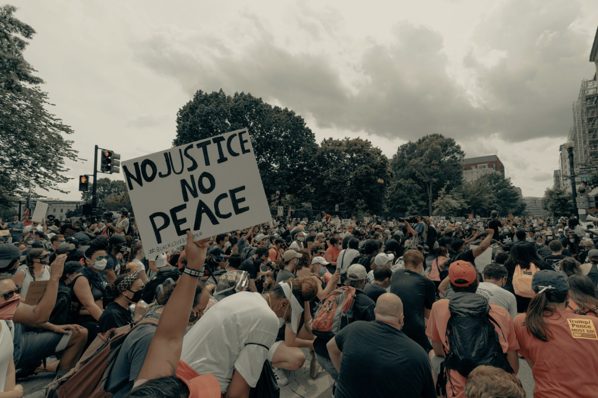 Peace protests photographed nationwide (Courtesy of Clay Banks via Unsplash).
