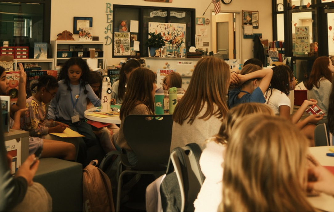 Students listen as guest speakers presents (Courtesy of Marlowe Heiert).
